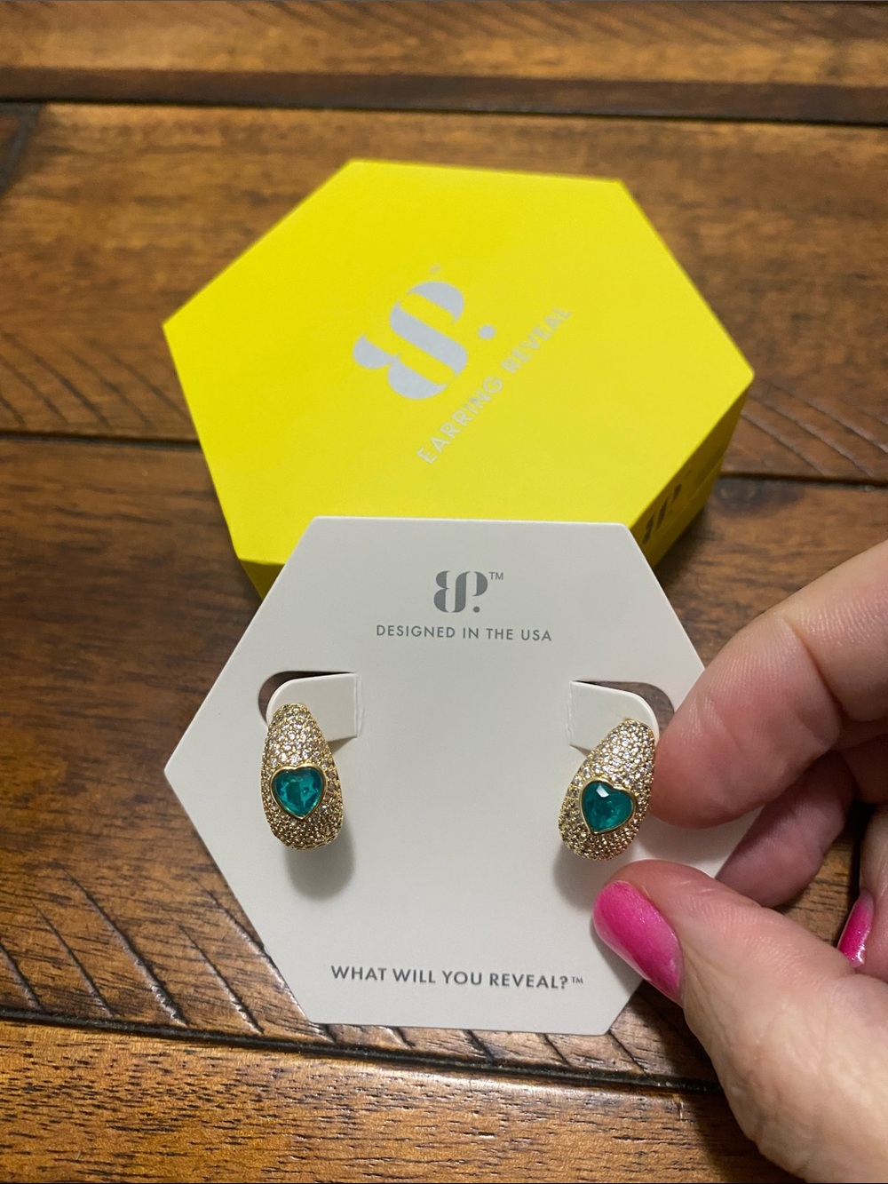 Bomb Party OG Originals Earrings - Lab Created Emerald Green & Gold Plating